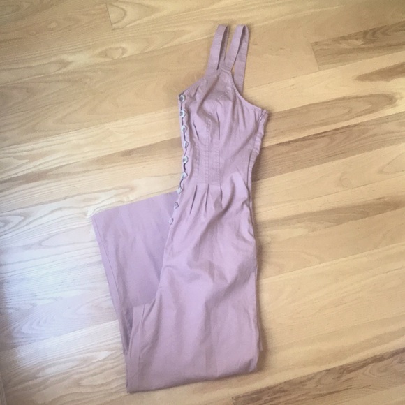 NWT Universal Thread Button Front Iced Tea Brown Jumpsuit - Picture 4 of 9